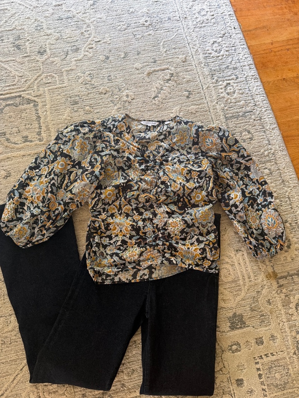Veronica Beard Puff Sleeve Top Sz 10